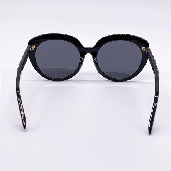 ? NEW JIMMY CHOO BLACK ACETATE SUNGLASSES W/ BOX main image 5